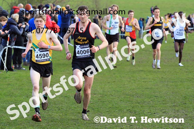 Senior Mens 2022 CAU Inter Counties Cross Country, Prestwold Hall, Loughborough.  Photo: David T. Hewitson/Sports for All Pics